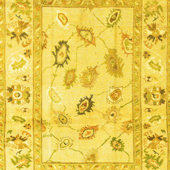 Oriental Yellow Traditional Rug, abs4311yw
