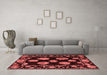 Modern Red Washable Rugs