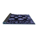 Sideview of Abstract Blue Modern Rug, abs4312blu