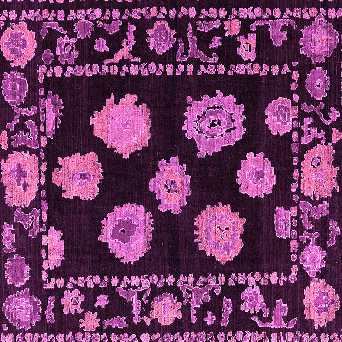 Square Machine Washable Abstract Pink Modern Rug, wshabs4312pnk