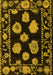 Abstract Yellow Modern Rug, abs4312yw