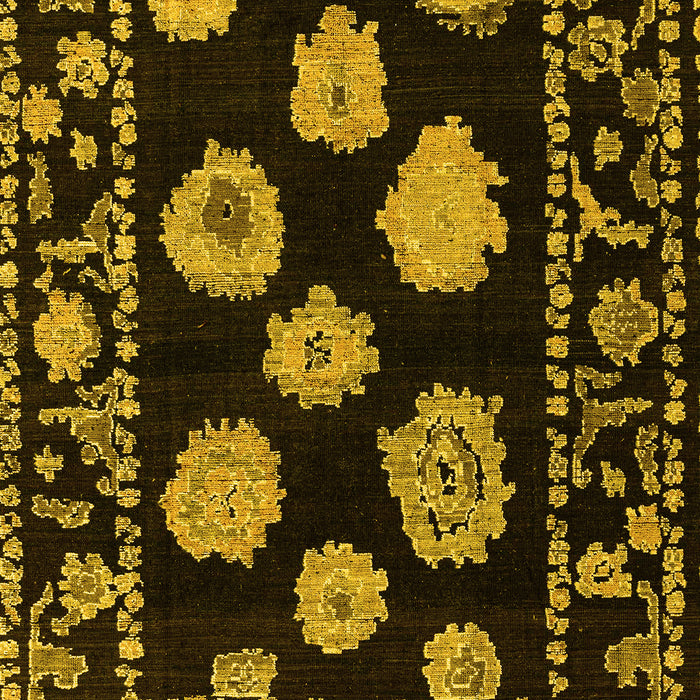 Abstract Yellow Modern Rug, abs4312yw