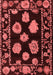 Abstract Red Modern Area Rugs