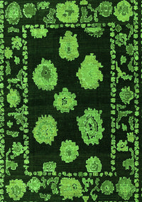 Abstract Green Modern Rug, abs4312grn