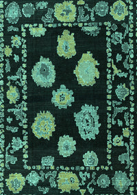 Abstract Turquoise Modern Rug, abs4312turq