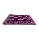 Sideview of Abstract Pink Modern Rug, abs4312pnk