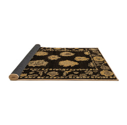 Sideview of Abstract Brown Modern Rug, abs4312brn