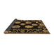 Sideview of Abstract Brown Modern Rug, abs4312brn