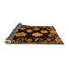 Sideview of Abstract Orange Modern Rug, abs4312org