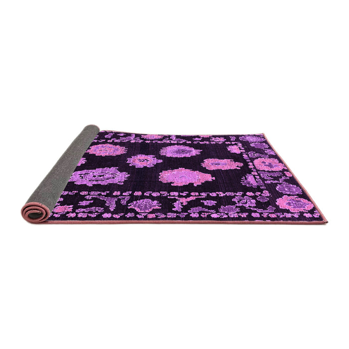 Sideview of Abstract Purple Modern Rug, abs4312pur