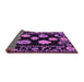 Sideview of Abstract Purple Modern Rug, abs4312pur