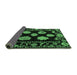 Sideview of Abstract Emerald Green Modern Rug, abs4312emgrn