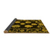 Sideview of Abstract Yellow Modern Rug, abs4312yw