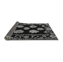 Sideview of Abstract Gray Modern Rug, abs4312gry