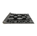 Sideview of Abstract Gray Modern Rug, abs4312gry