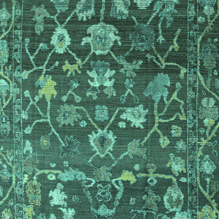 Machine Washable Abstract Turquoise Modern Area Rugs, wshabs4313turq