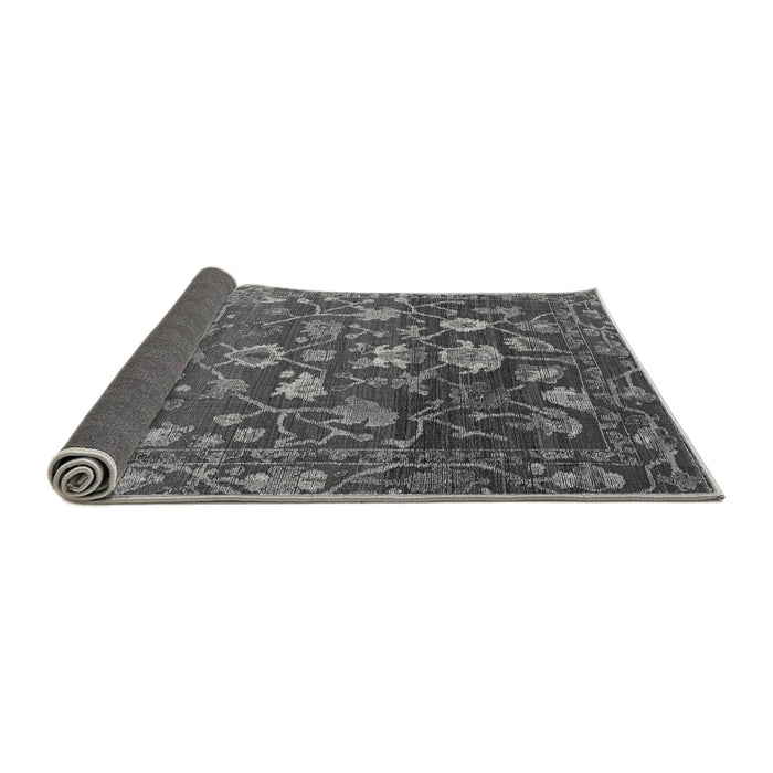 Sideview of Abstract Gray Modern Rug, abs4313gry