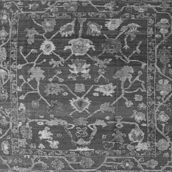 Square Abstract Gray Modern Rug, abs4313gry