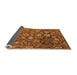 Sideview of Abstract Orange Modern Rug, abs4313org