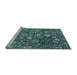 Sideview of Machine Washable Abstract Light Blue Modern Rug, wshabs4313lblu