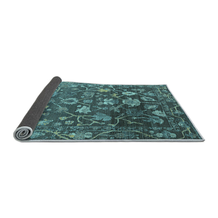 Sideview of Abstract Light Blue Modern Rug, abs4313lblu