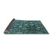 Sideview of Abstract Light Blue Modern Rug, abs4313lblu