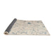 Sideview of Abstract Peach Puff Gold Solid Rug, abs4314