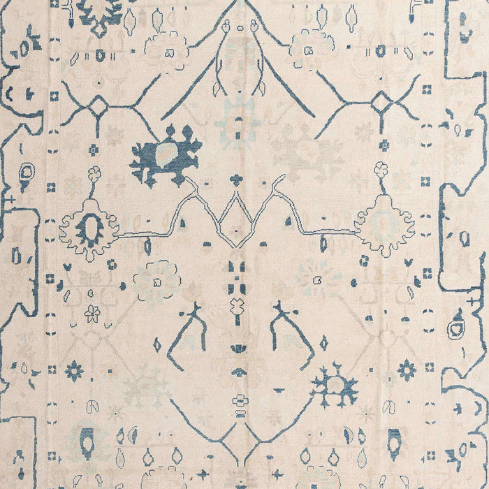 Machine Washable Abstract Peach Rug, wshabs4314