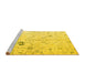 Sideview of Machine Washable Solid Yellow Modern Rug, wshabs4314yw