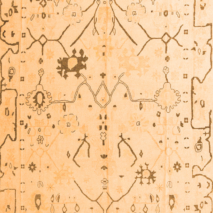 Machine Washable Solid Orange Modern Area Rugs, wshabs4314org