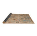 Sideview of Abstract Brown Modern Rug, abs4315