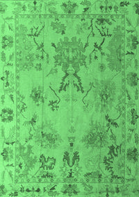 Abstract Emerald Green Modern Rug, abs4315emgrn