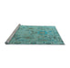 Sideview of Machine Washable Abstract Light Blue Modern Rug, wshabs4315lblu