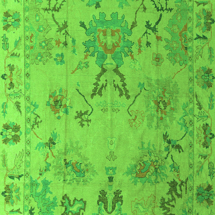 Machine Washable Abstract Green Modern Area Rugs, wshabs4315grn