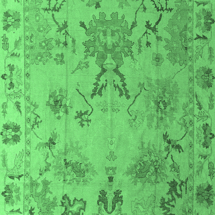 Machine Washable Abstract Emerald Green Modern Area Rugs, wshabs4315emgrn