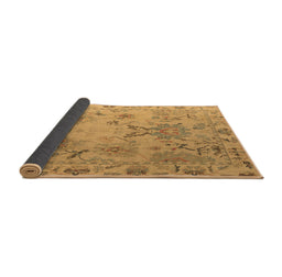 Sideview of Abstract Brown Modern Rug, abs4315brn