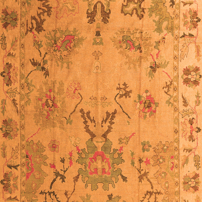 Abstract Orange Modern Rug, abs4315org