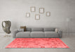 Modern Red Washable Rugs