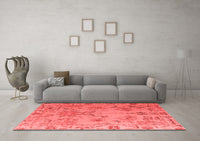 Machine Washable Abstract Red Modern Rug, wshabs4315red