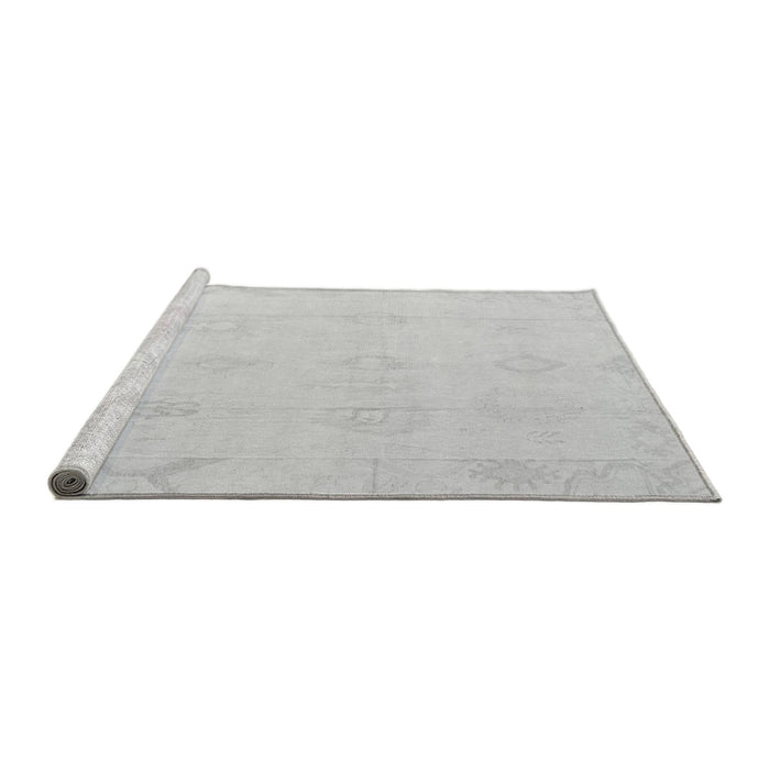 Sideview of Machine Washable Oriental Gray Traditional Rug, wshabs4316gry