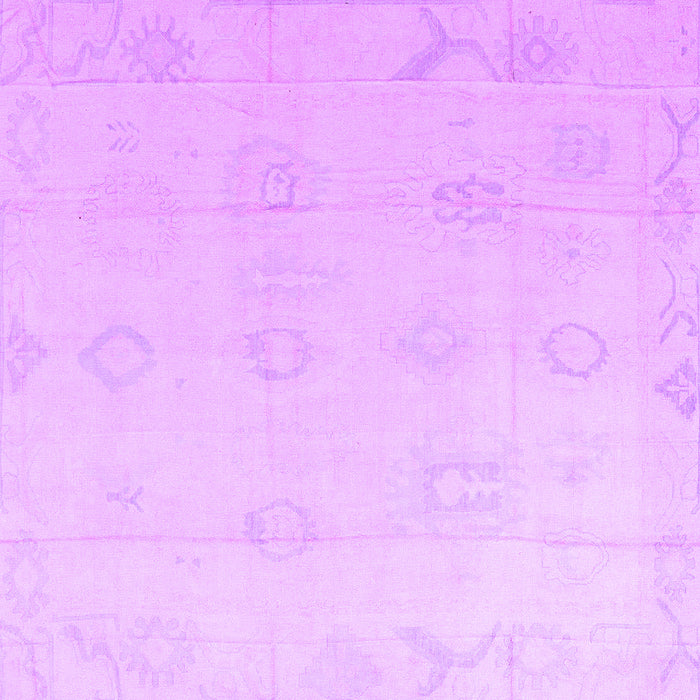 Square Machine Washable Oriental Purple Traditional Area Rugs, wshabs4316pur
