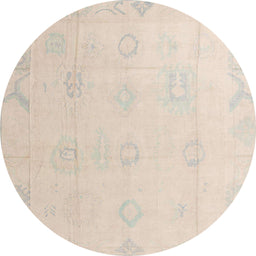 Round Machine Washable Abstract Desert Sand Beige Rug, wshabs4316
