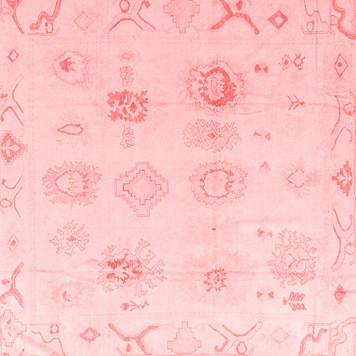 Machine Washable Oriental Red Traditional Rug, wshabs4317red