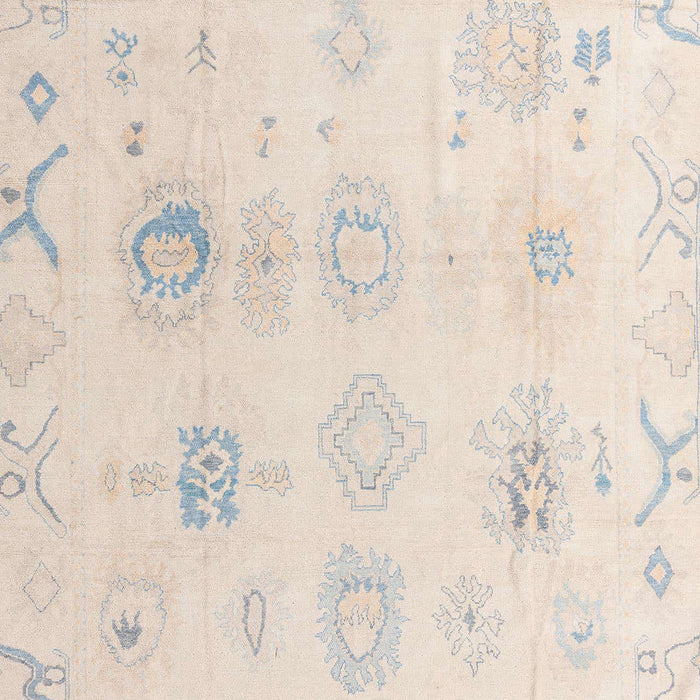 Abstract Peach Puff Gold Oriental Rug, abs4317