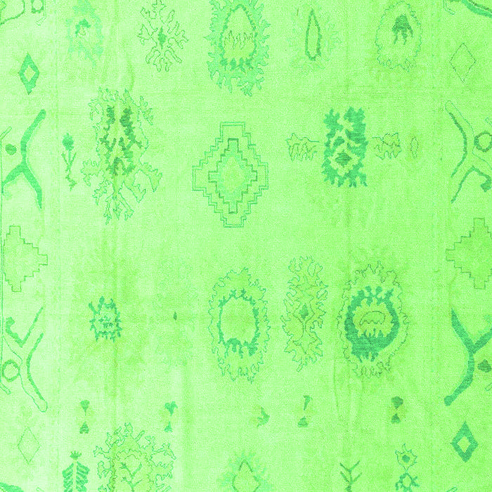 Machine Washable Oriental Green Traditional Area Rugs, wshabs4317grn