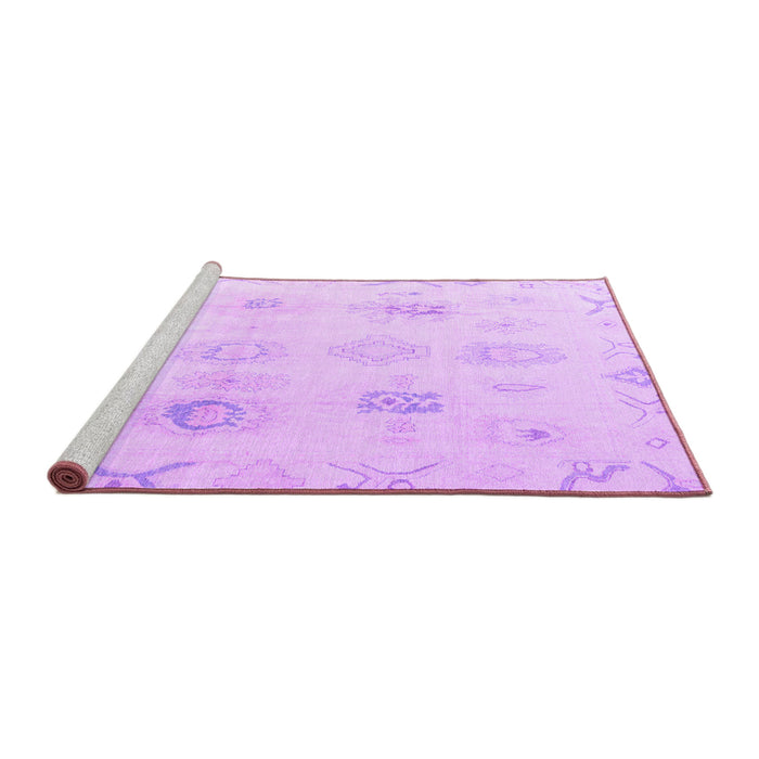 Sideview of Machine Washable Oriental Purple Traditional Area Rugs, wshabs4317pur