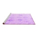 Sideview of Machine Washable Oriental Purple Traditional Area Rugs, wshabs4317pur