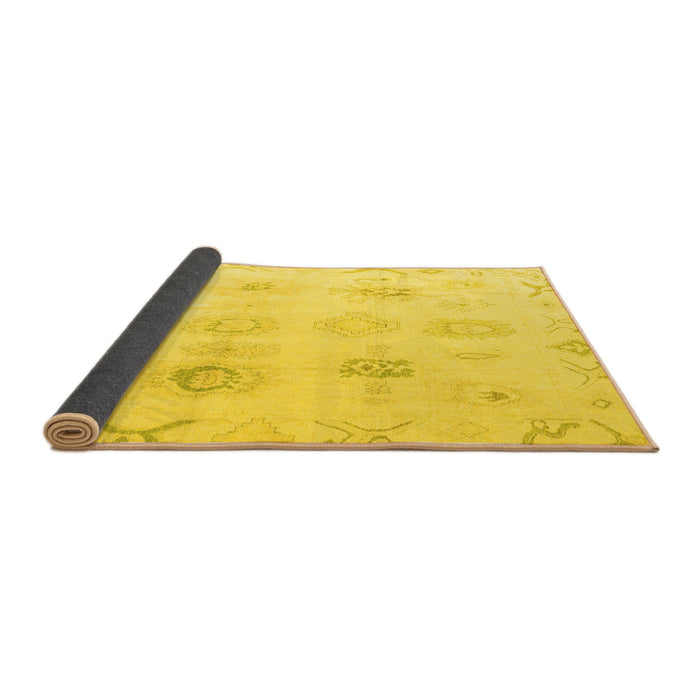 Sideview of Oriental Yellow Traditional Rug, abs4317yw