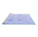 Sideview of Machine Washable Oriental Blue Traditional Rug, wshabs4317blu