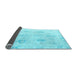 Sideview of Oriental Light Blue Traditional Rug, abs4317lblu